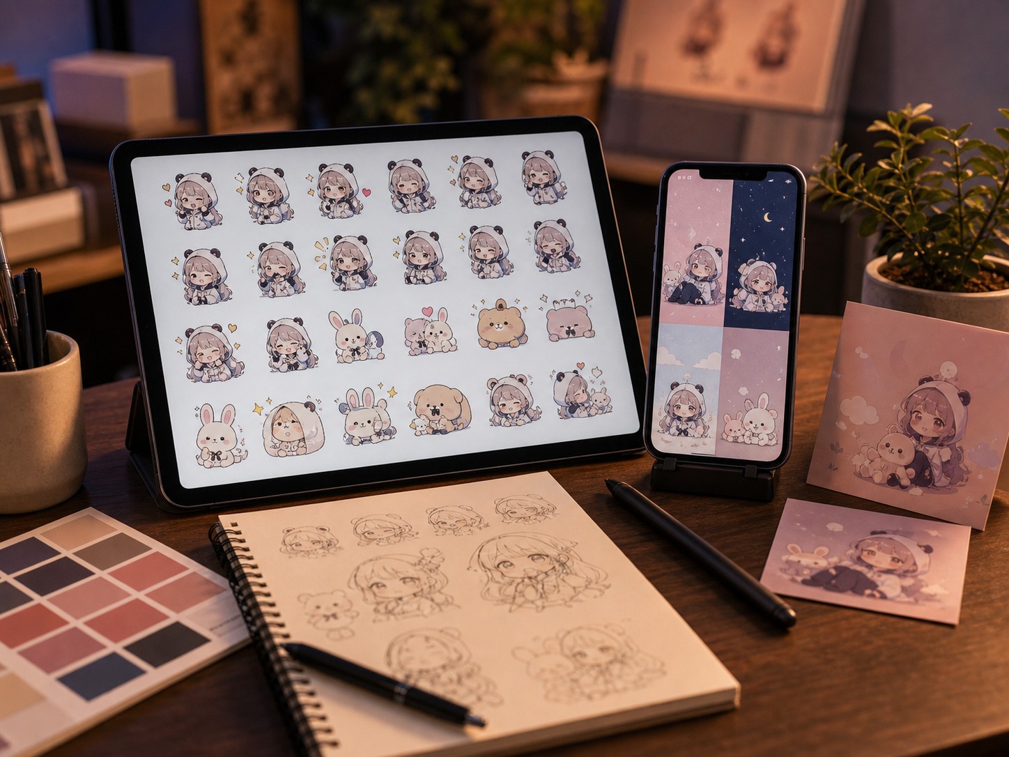 LINEスタンプ・壁紙のイメージ